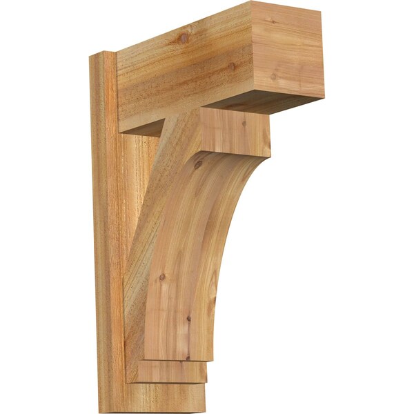 Ekena Millwork Imperial Block Rough Sawn Outlooker, Western Red Cedar, 8"W x 18"D x 26"H OUT08X18X26IMP05RWR - main